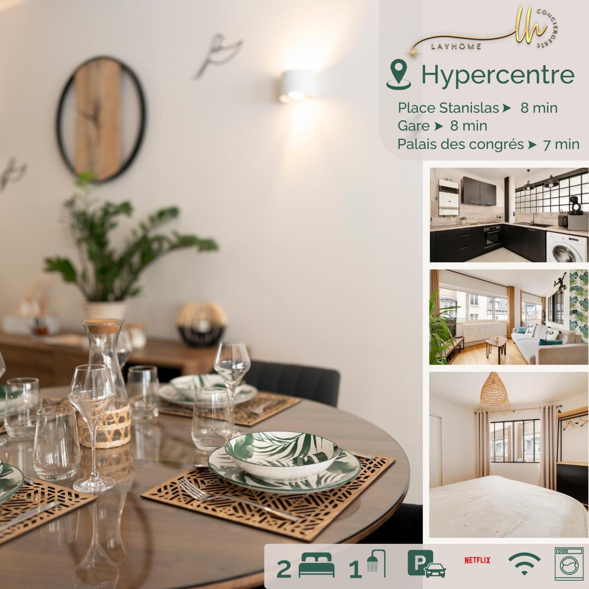 Chaleureux, Lumineux Et Confortable F2 Renove En Plein Coeur De نانسي المظهر الخارجي الصورة